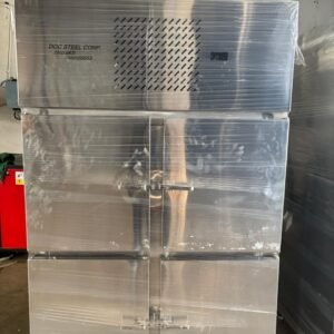 Four door refrigator with lockable dooors