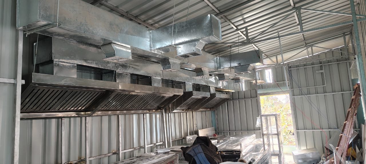 S.S. Exhaust Hood with Filter (304 Grade Steel)